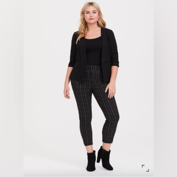Torrid Plaid Ankle Skinny Pants - Picture 1 of 11